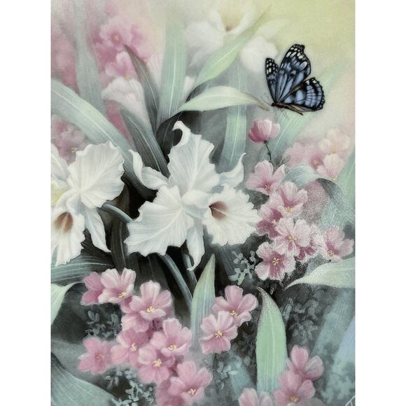 Jewels of the Flowers "Amethyst Flight" Collectors Plate, Tan Chun Chiu 1991 - Picture 7 of 8